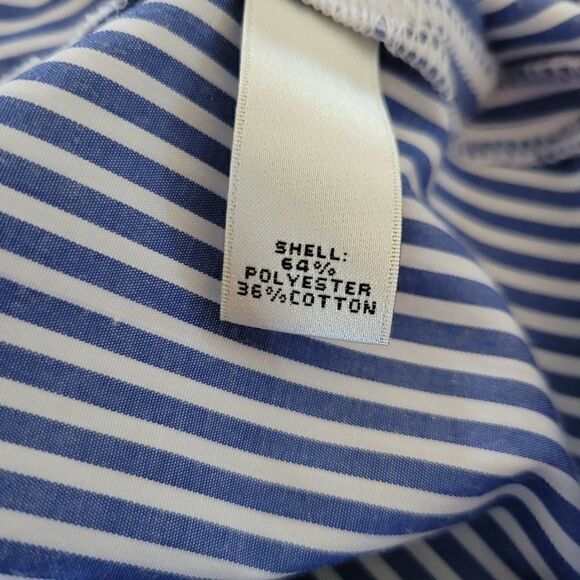 NM Neiman Marcus Striped Embroidered Dress (Size L) - Picture 8 of 9